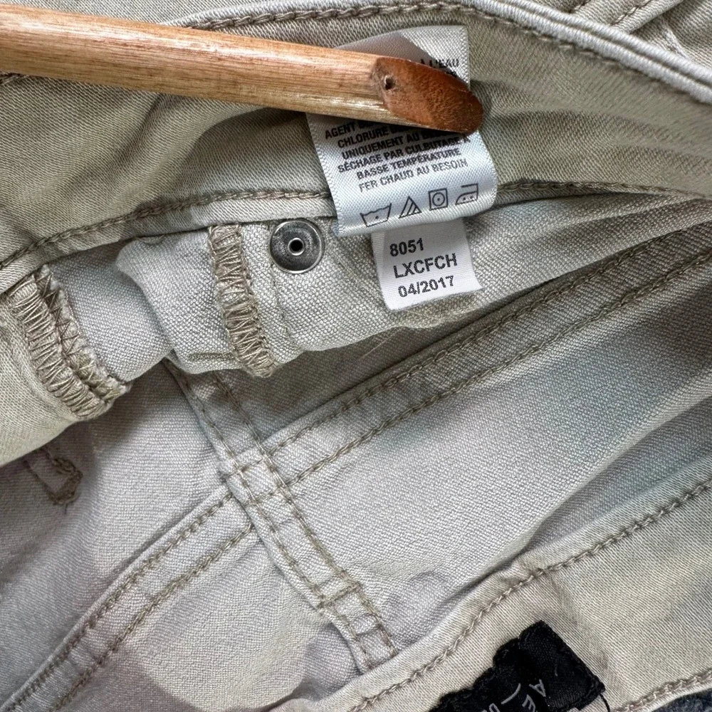 Aeropostale Womens 4 High Waisted Jeggings Beige Skinny Pants Neutral Y2K Casual